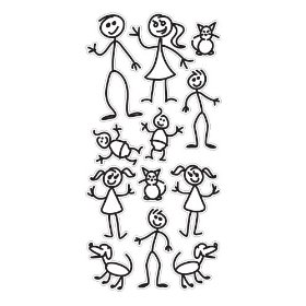 Show details of Stick Family Decal Kit.
