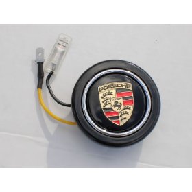 Show details of PORSCHE Crest Steering Wheel Horn Button Gold.