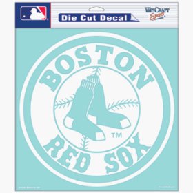 Show details of Boston Red Sox Die Cut Car Window Sticker Decal (8x8 Inches).